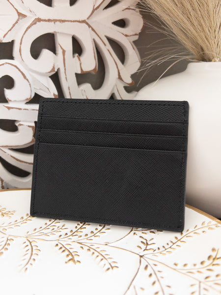 MILAN CARD CASE WALLET - BLACK